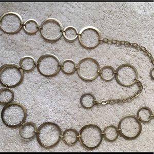 Gold Tone Chain Link Hip Belt Vintage L/XL